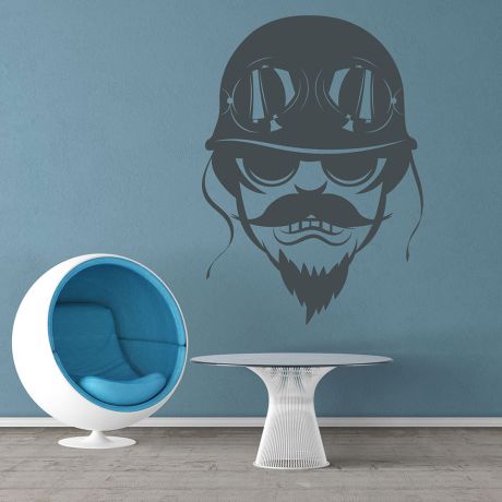 Masculine Rider Vinyl Wall Sticker