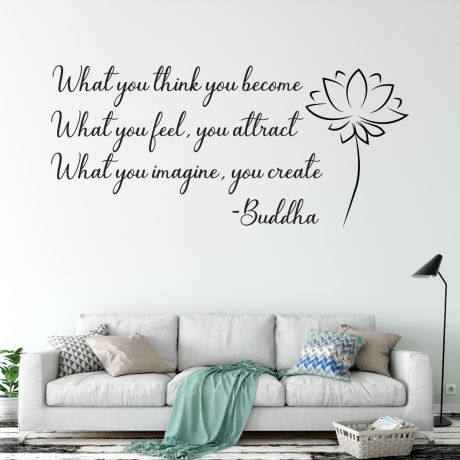 Buddha Wall Art Decal Yoga Wall Art Decal