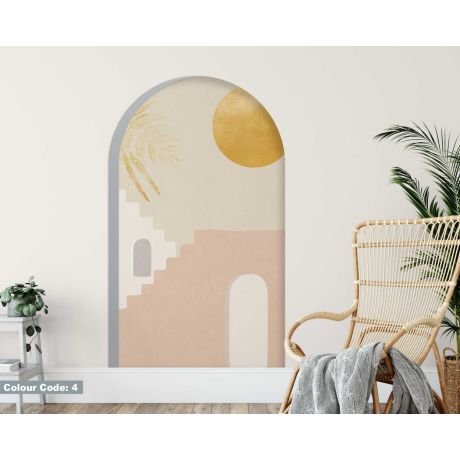 Beautiful Aesthetic Geometric Architecture Arch Wall Decals