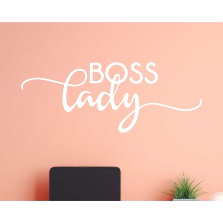 Beautiful Lady Boss Quote Vinyl Wall Stickers For Room Decoration