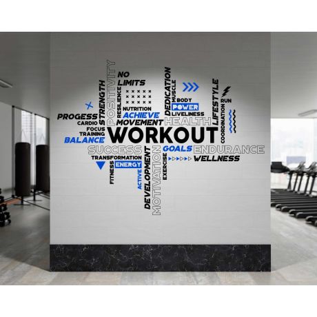 Workout Hard Gym Fitness Positive Quotes