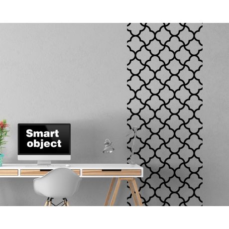 Quatrefoil Pattern Design Wall Decals For Home And Office Decoration