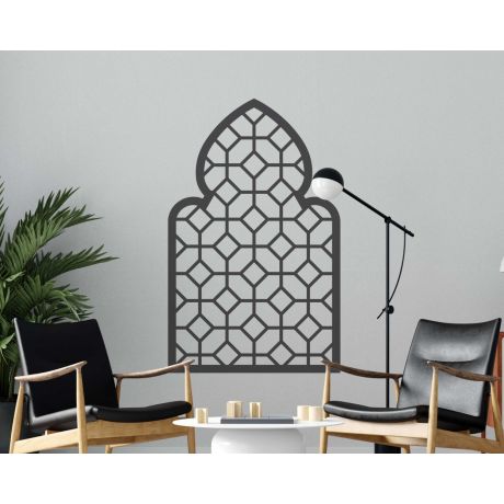Ramadan Window Pattern Arch Design Wall Decal For Room Decoration