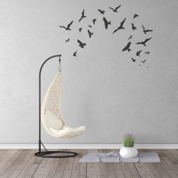 Different Size Flying Birds vinyl Wall Decals for Room Wall Decor