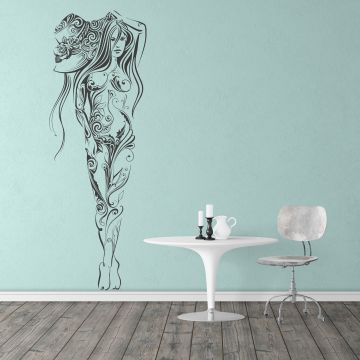 Artistic Sexy Girl wall stickers. shop now