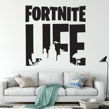 Fortnite Life Gaming Wall Stickers for Boys Teen Room