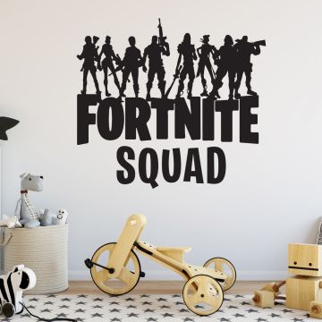 Fortnite Squad Wall Decals for Boys Gaming Room, Wall Stickers for Kids Bedroom