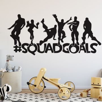 Squad Goals Wall Stickers for Gamer Room Decor