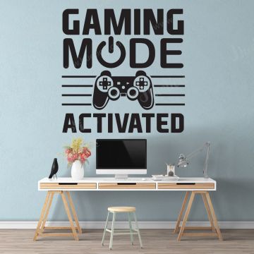 Gaming Mode Activated Wall Stickers for gaming room wall decor
