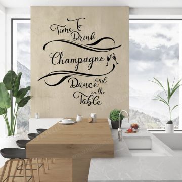 Best Time To Drink Quotes Wall Stickers for Wall Decor
