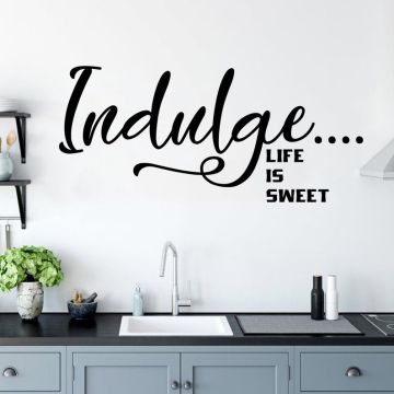 Life is sweet Quote Wall Sticker for Kitchen Wall Decor