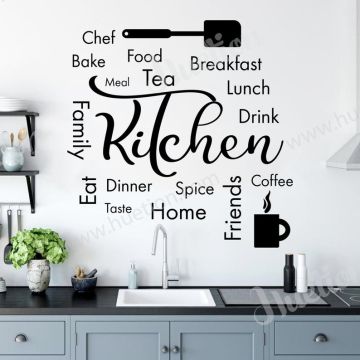 Kitchen Quote Wall Stickers for Home Kitchen Wall Decor 