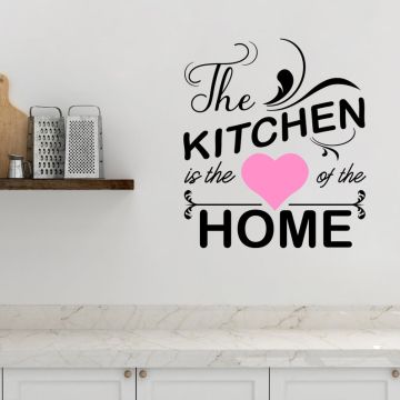 The Kitchen is the Heart of the Home Quotes Wall Stickers