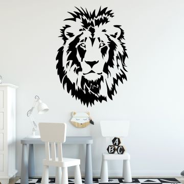 Lion Face Vinyl design Wall Sticker for Room Wall Decor 