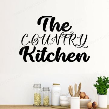 The Country Kitchen Quote Wall Sticker for Kitchen Decor