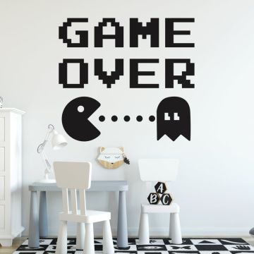 Boys Room Gamer Decals Game Over Wall Stickers