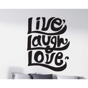 Live Laugh Love Inspirational Quote Vinyl Wall Stickers