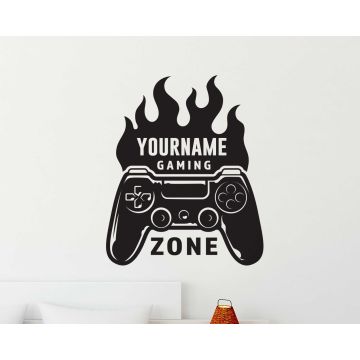 Happy Gaming Zone Video Game Decal for Gaming Room Decor