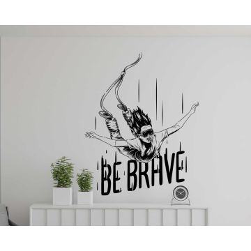 Be Brave Quote Decal for Positive Vibes & Daily Motivation 