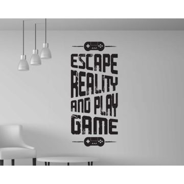 Escape Reality and Play Game Wall Decal for Gaming Room