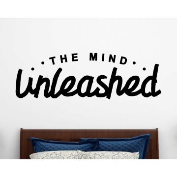 Mind Unleashed Motivational Quotes Vinyl Wall Sticker