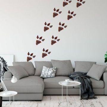 Dinosaur Foot Print Vinyl Wall Decals