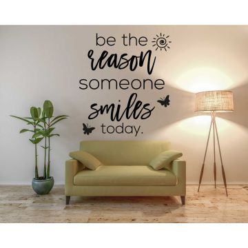 Be The Reason Someone Smiles Today, Positive Wall, Motivational Workplace 