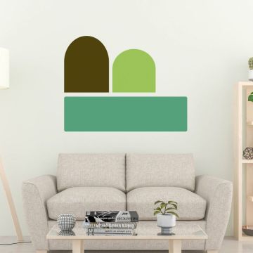 Abstract boho arches wall decal geometric wall art