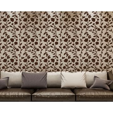 Best Abstract Flower Ornament Vector Seamless Luxury Pattern Wall Stickers