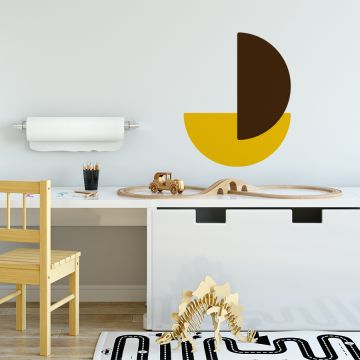 Half Circle Boho wall Decals abstract Boho Wall stickers for bedroom decor