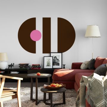 Cute and best styles half and Full Circles Geometric Pattern Boho vinyl Wall Decals for bedroom wall decor 