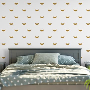 Best Style and Cool Boho Crescent Pattern Vinyl Wall Stickers for Room Wall Decor