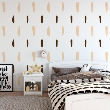 Best Set of 50 Boho Stencil Lines Pattern Bohemian Vinyl Wall Decals for Bedroom Decor