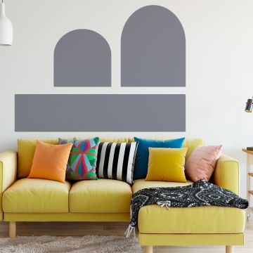 Best and Cute Style Boho Arches with Rectangle Shape Abstract Vinyl Wall Stickers for Bedrooom Wall Decor