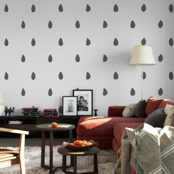 Best Hand Drawn Polka Dots Geometric Pattern Vinyl Bohemian Wall Decals for Bedroom Wall Decor
