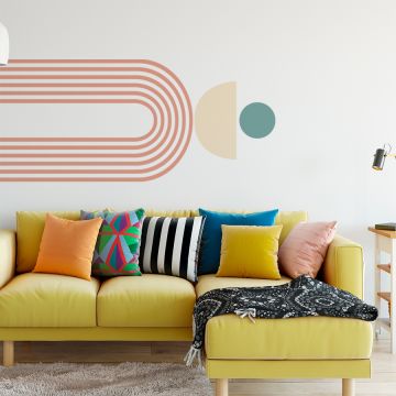 Best Semi Circle & arch Boho Wall Decal Abstract Vinyl Wall Stickers for Bedroom Decor