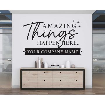Custom Company Name With Office Quotes Wall Stickers