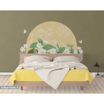 Best Beautiful Floral Arch Wall Decals For Headboard Decor