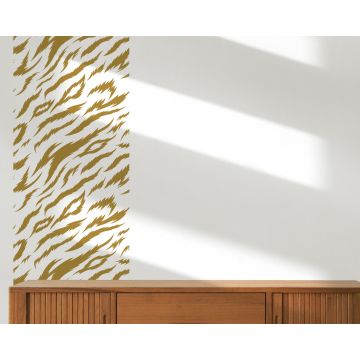Beautiful Tiger Stripes Seamless Vector Pattern Wall Decal For Home And Office Decor 