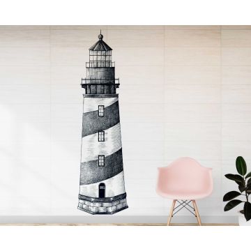 Beautiful Vintage Style Old Lighthouse Vinyl Wall Stickers