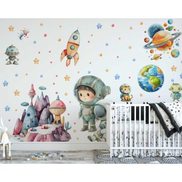 Best Astro Space Theme Wall Stickers for Kids Room Decor