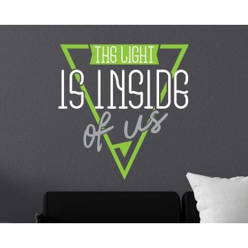 The Light Is Inside Of Us Inspirational Vinyl Sticker For Positive Vibes 