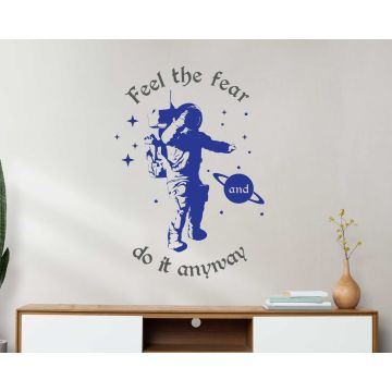 Feel the Fear and Do It Anyway Motivational Quote Vinyl Sticker 
