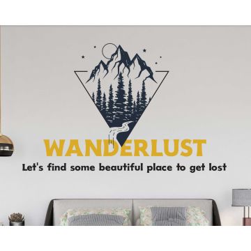 Best Wanderlust Motivational Quotes Wall Stickers 