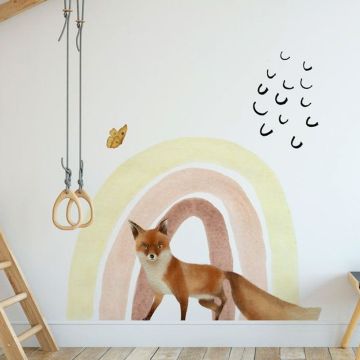 Boho decals for kids room boho rainbow and animal wall stickers