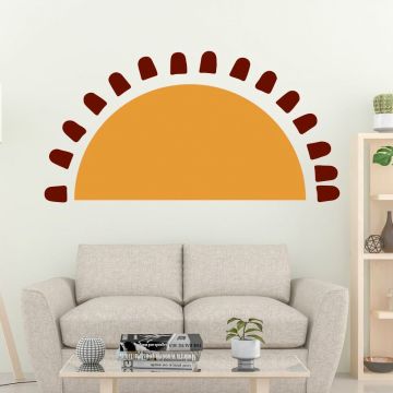 Boho earthy sun wall decal nursery wall decor