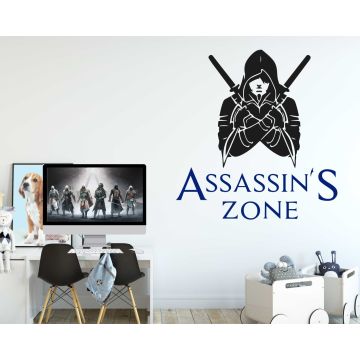 Assassin's Zone Wall Stickers for Boys Bedroom Wall Decor