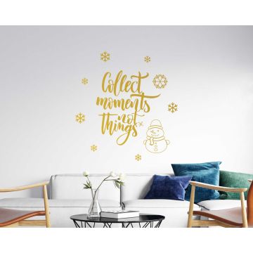 Collect Moments Not Things Wall Decals For Room Decoration