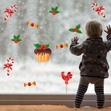 Beautiful Christmas Cake Chocolate Decorations Stickers. Shop now