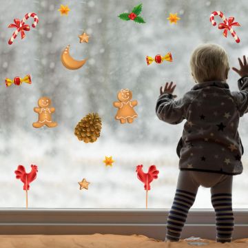 Christmas Cookies Chocolate Window Decorations Stickers. Shop now